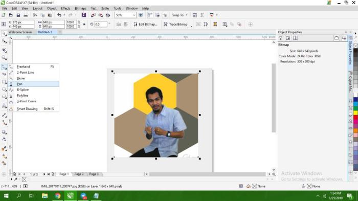 Detail Memotong Gambar Dengan Pen Tool Corel Draw X7 Nomer 8