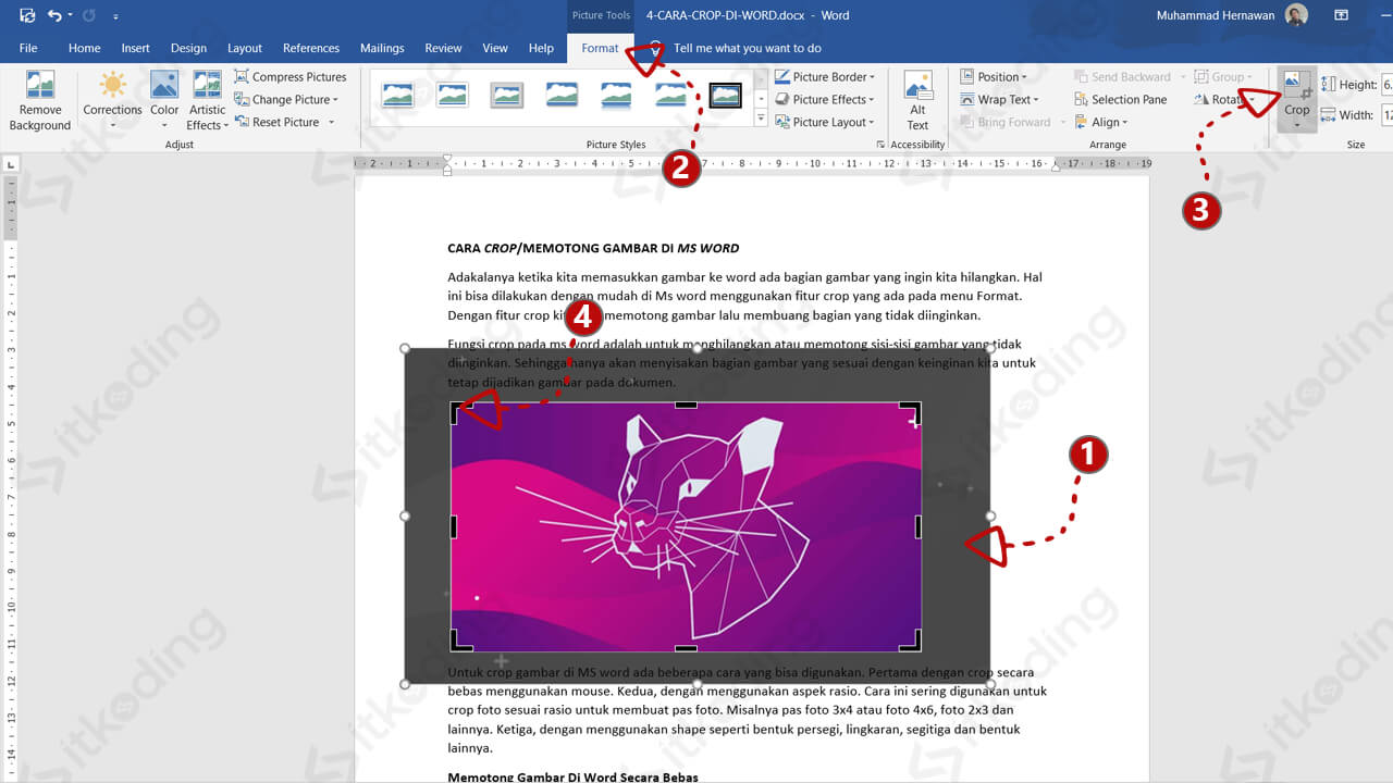 Detail Memotong Gambar Di Ms Word Nomer 18