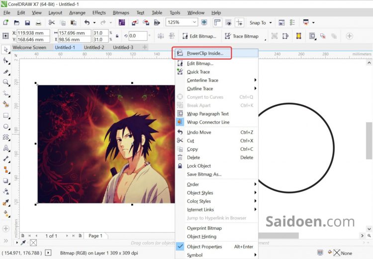 Detail Memotong Gambar Sesuai Bentuk Dengan Corel Draw Nomer 56