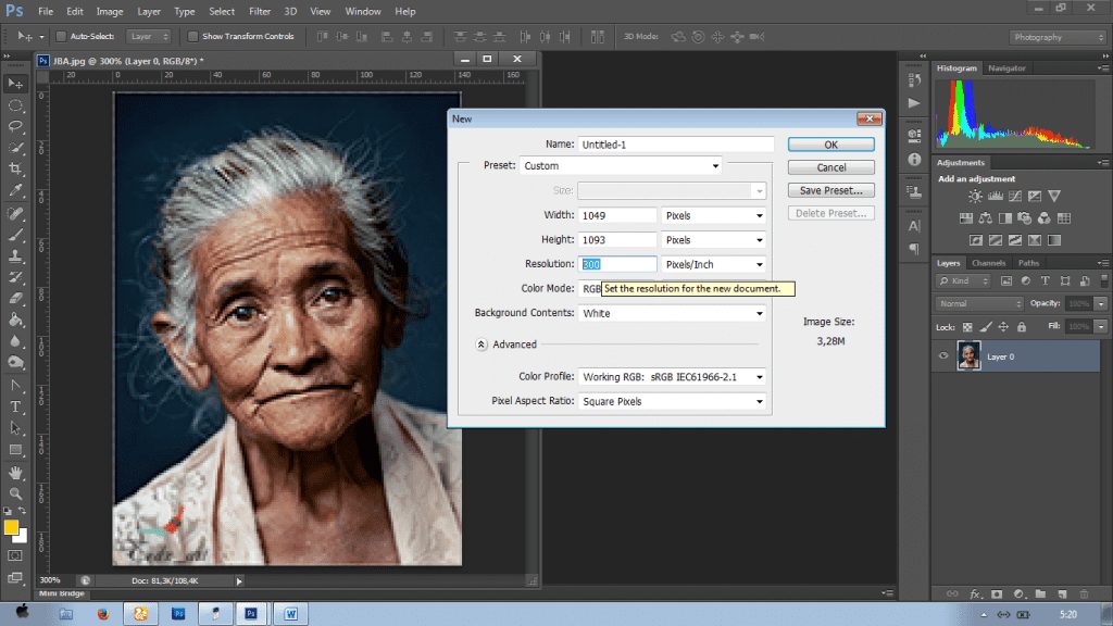 Detail Memperbesar Gambar Di Photoshop Nomer 7