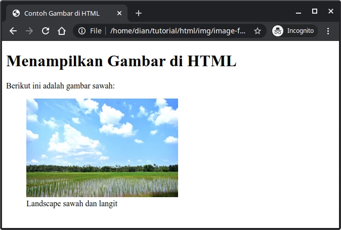 Menampilkan Gambar Html - KibrisPDR