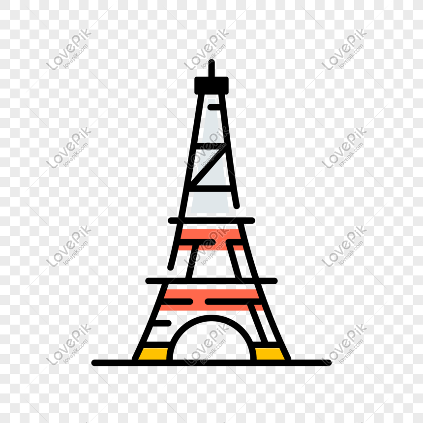 Detail Menara Eifel Kartun Nomer 10