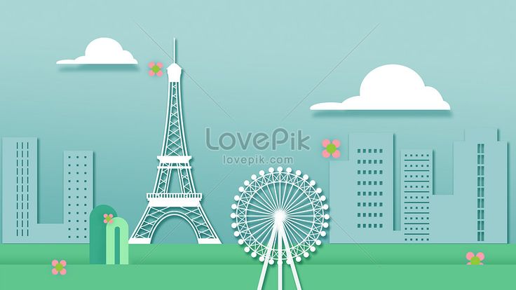 Detail Menara Eifel Kartun Nomer 12