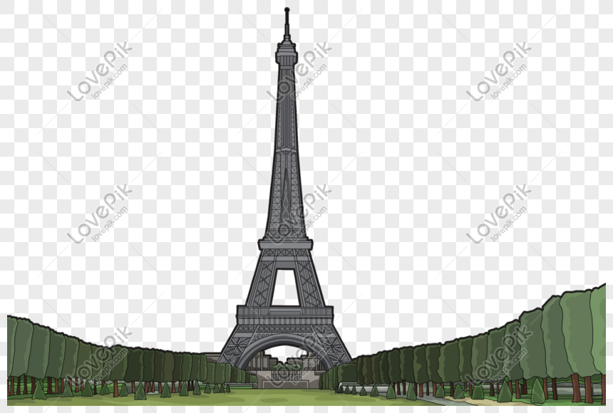 Detail Menara Eifel Kartun Nomer 15
