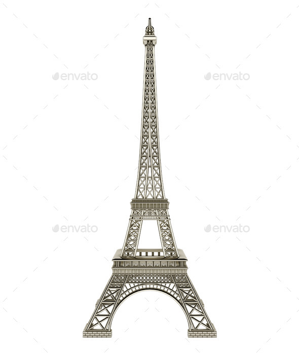 Detail Menara Eifel Kartun Nomer 44