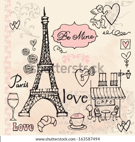 Detail Menara Eifel Kartun Nomer 47
