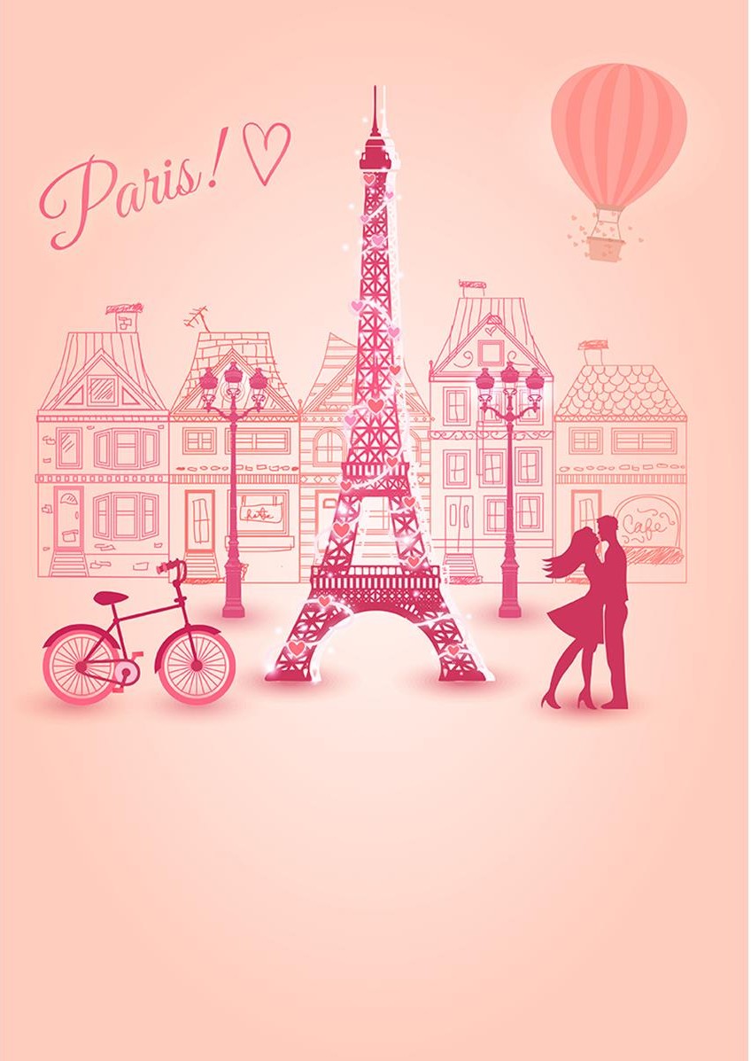 Detail Menara Eiffel Pink Nomer 2