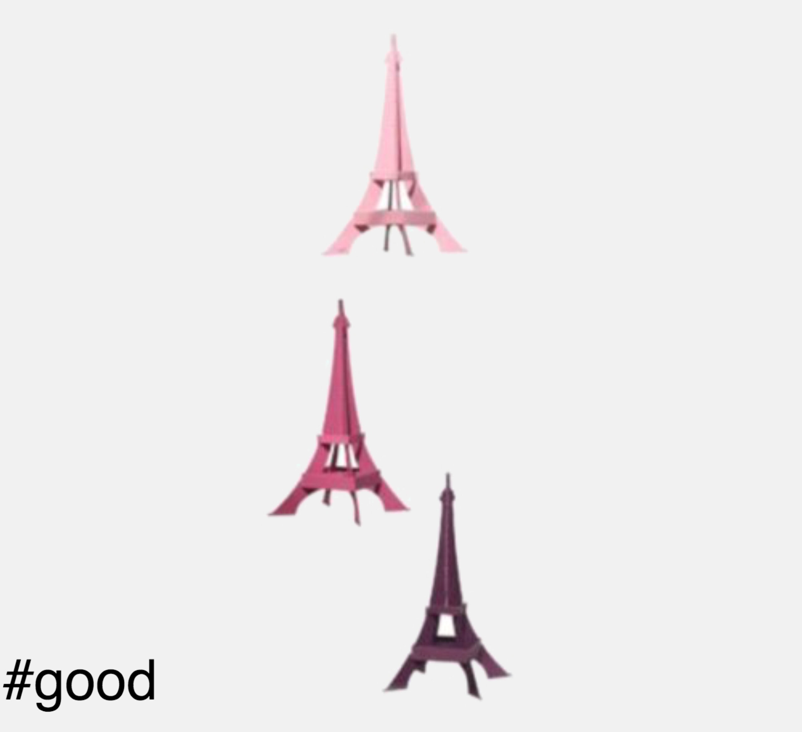 Detail Menara Eiffel Pink Nomer 18