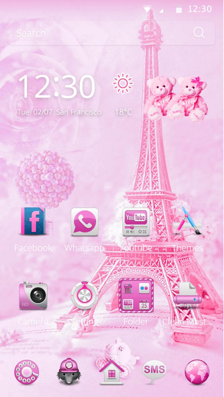 Detail Menara Eiffel Pink Nomer 19