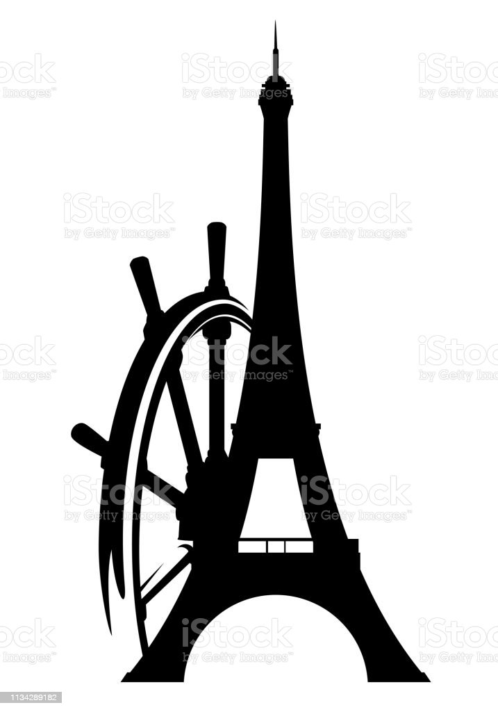 Detail Menara Eiffel Siluet Nomer 23
