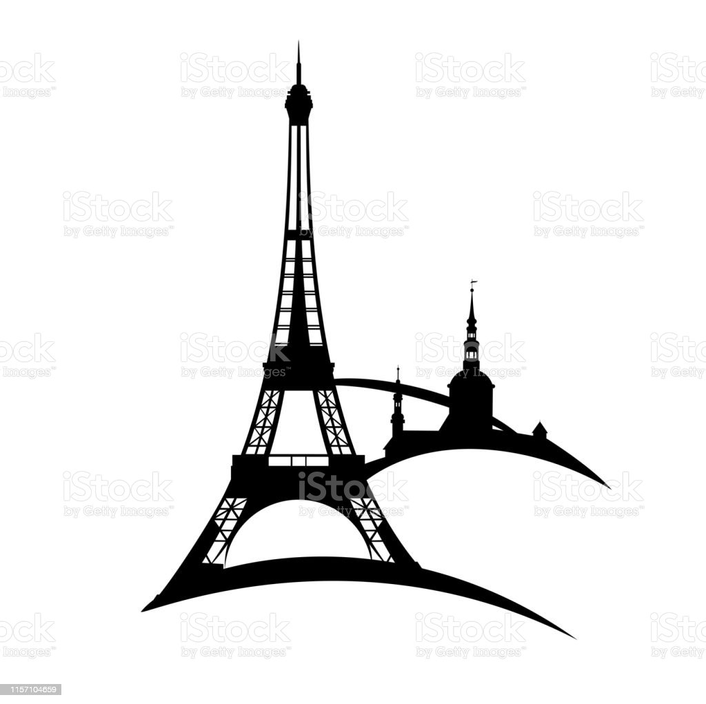 Detail Menara Eiffel Siluet Nomer 9