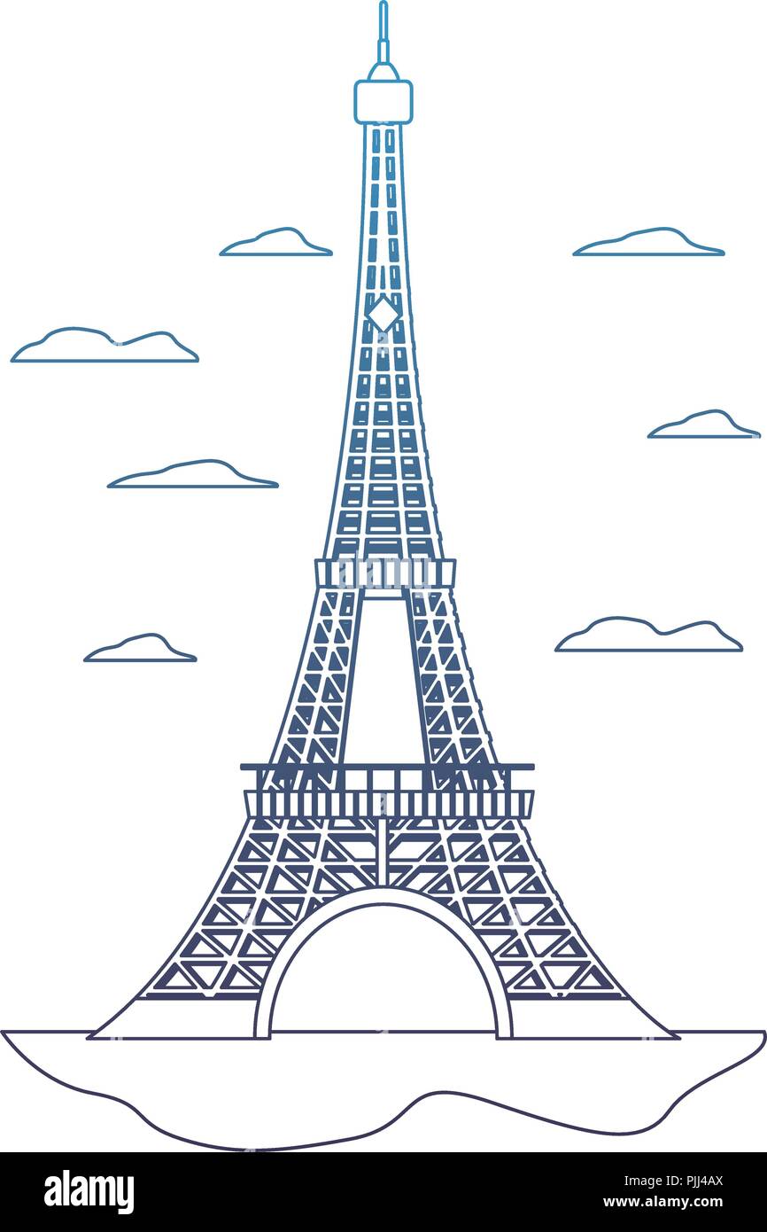 Detail Menara Eiffel Vector Nomer 29