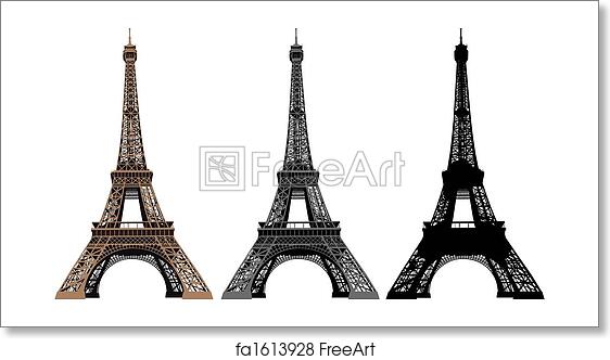 Detail Menara Eiffel Vector Nomer 32