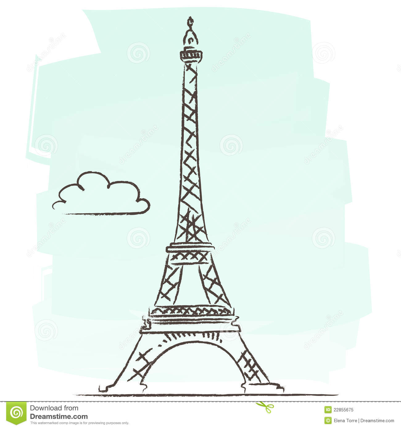 Detail Menara Eiffel Vector Nomer 34