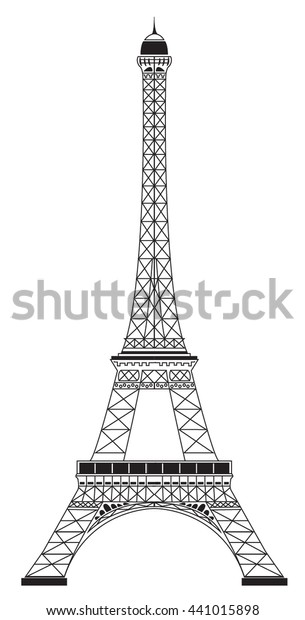 Detail Menara Eiffel Vector Nomer 42