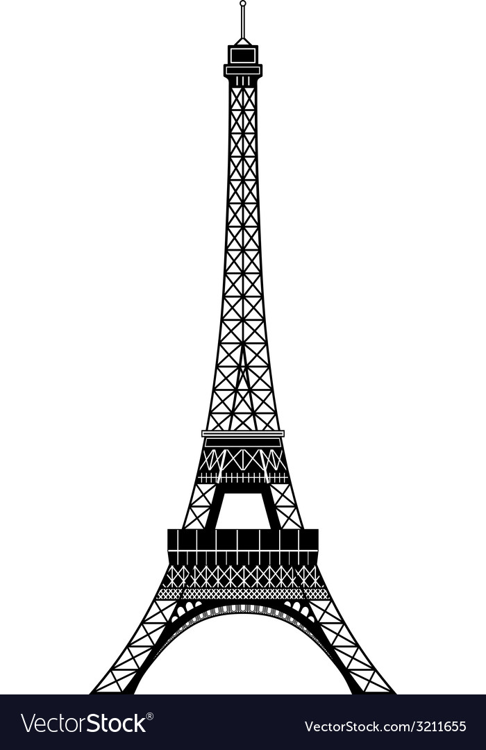 Detail Menara Eiffel Vector Nomer 5