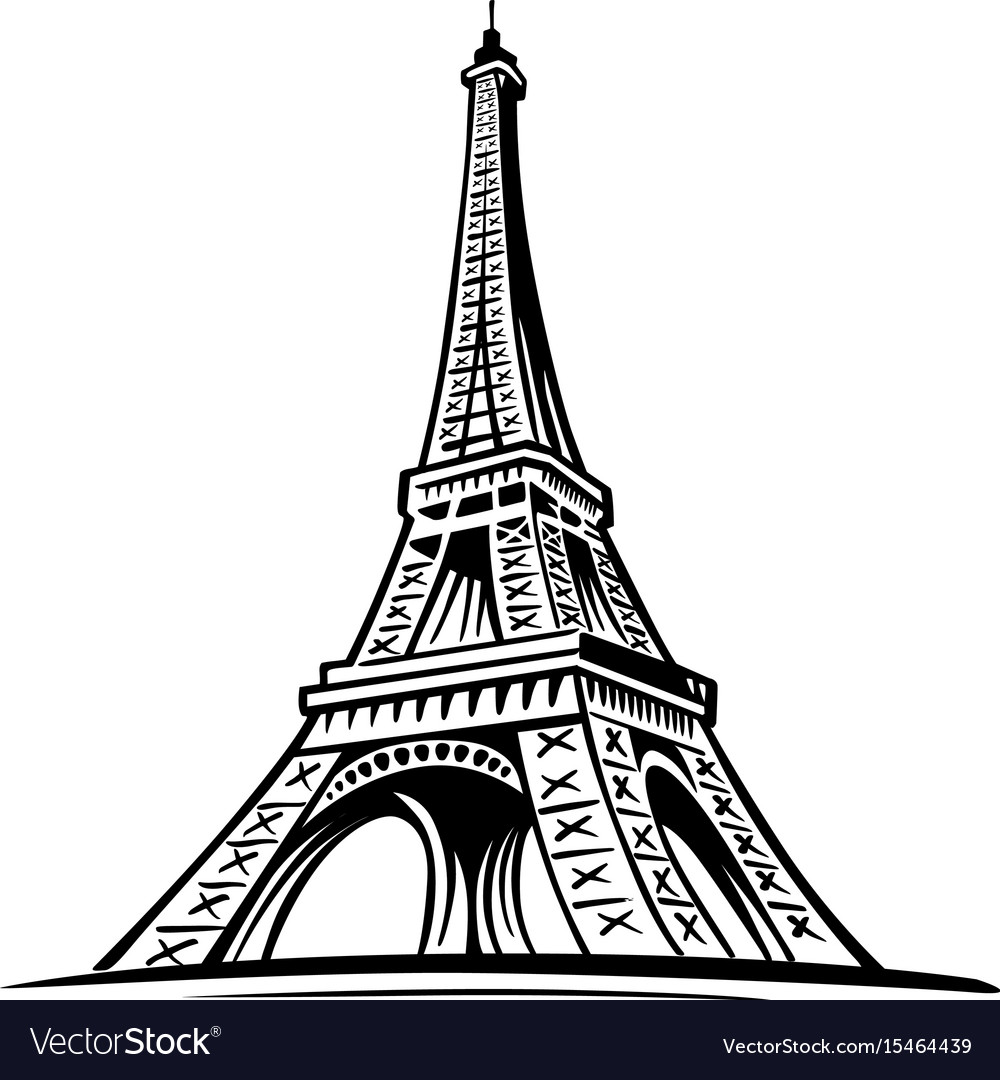 Detail Menara Eiffel Vector Nomer 6