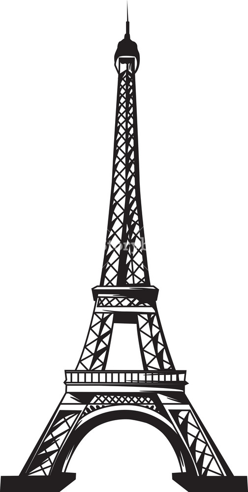 Detail Menara Eiffel Vector Nomer 9