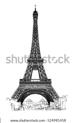 Detail Menara Eiffel Vector Png Nomer 39