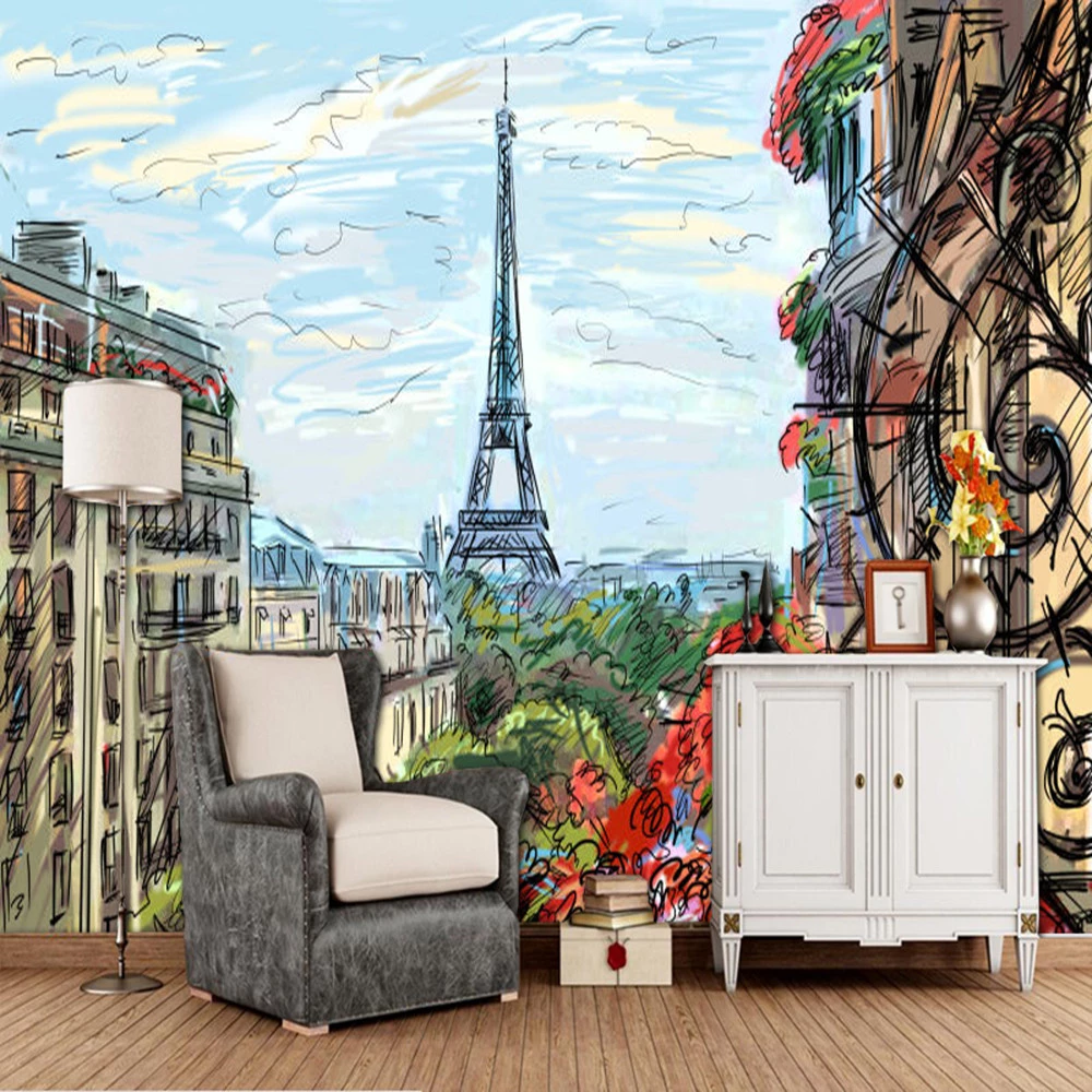 Detail Menara Eiffel Wallpaper Kamar Nomer 26