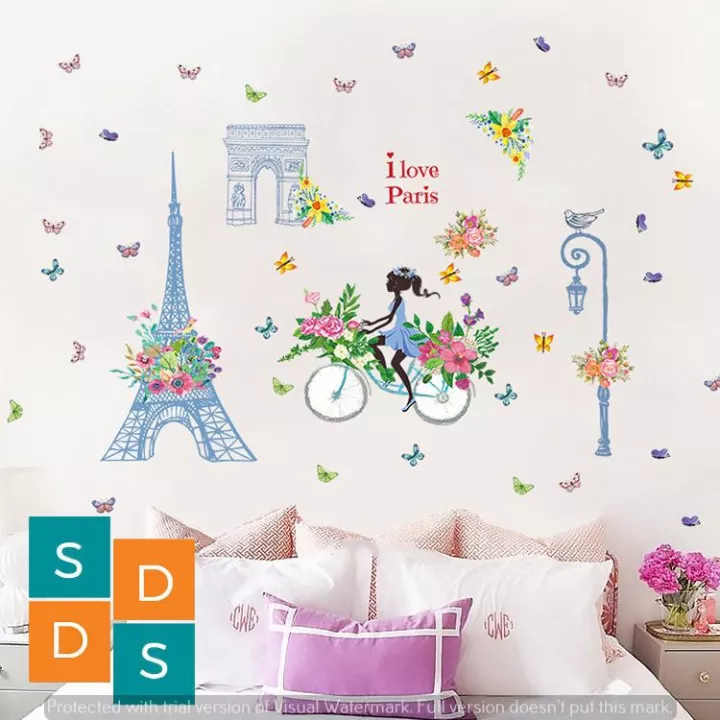 Detail Menara Eiffel Wallpaper Kamar Nomer 8