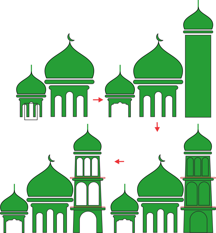 Detail Menara Masjid Kartun Nomer 27