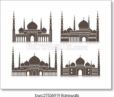 Detail Menara Masjid Vector Nomer 44