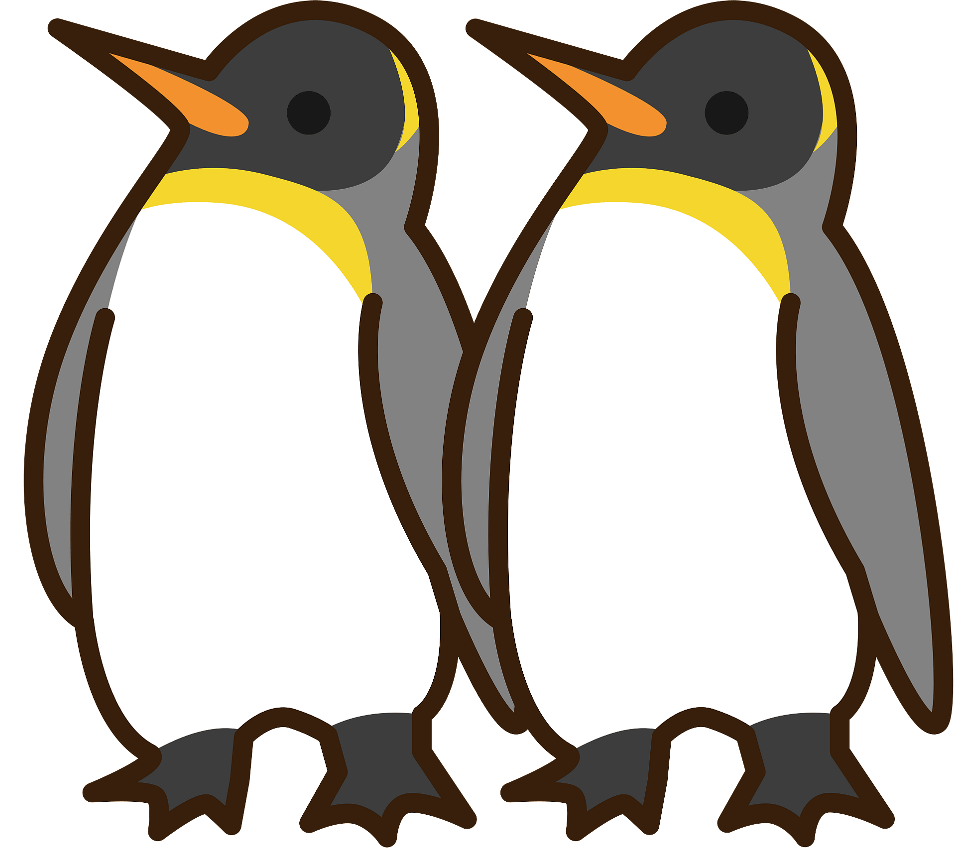 Detail King Penguin Clipart Nomer 49