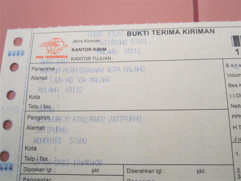 Detail Kirim Surat Via Pos Nomer 46