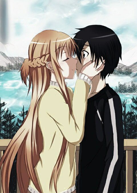 Detail Kirito And Asuna Kiss Nomer 3