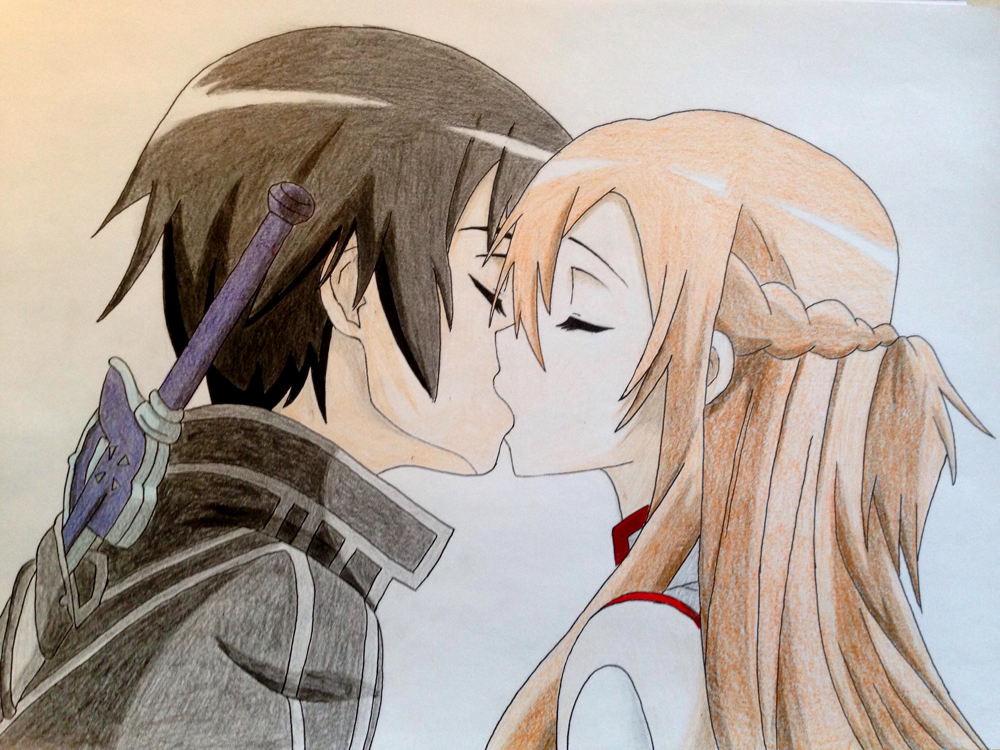 Detail Kirito And Asuna Kiss Nomer 4