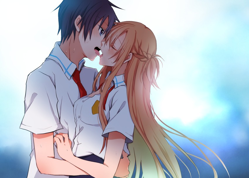 Detail Kirito Asuna Kiss Nomer 47