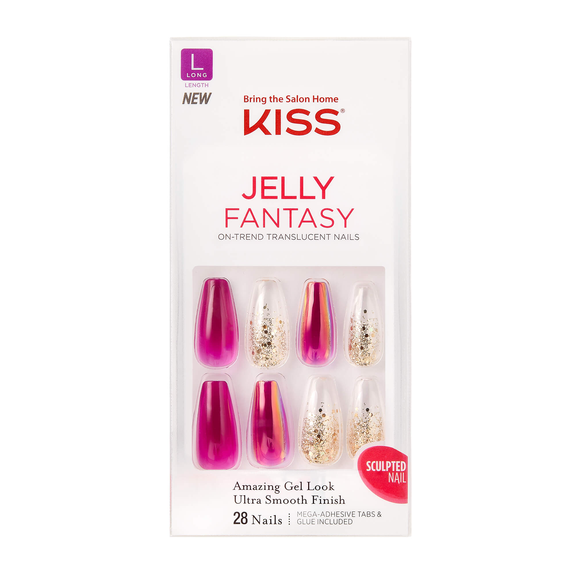 Detail Kiss Jelly Fantasy Nails Nomer 26