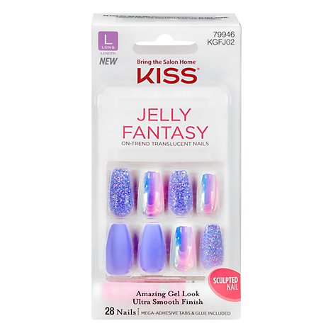 Detail Kiss Jelly Fantasy Nails Nomer 46