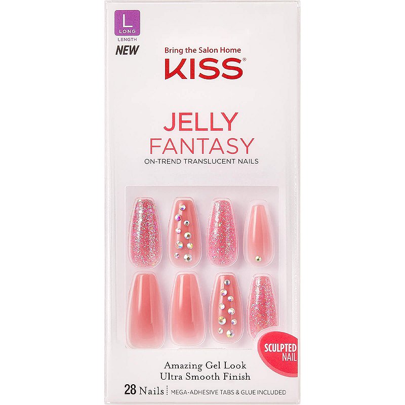 Kiss Jelly Fantasy Nails On Hand - KibrisPDR