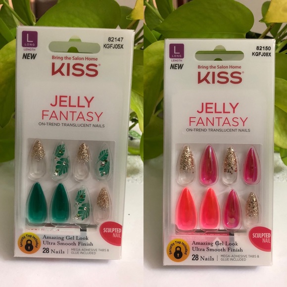 Detail Kiss Jelly Fantasy Nails On Hand Nomer 54