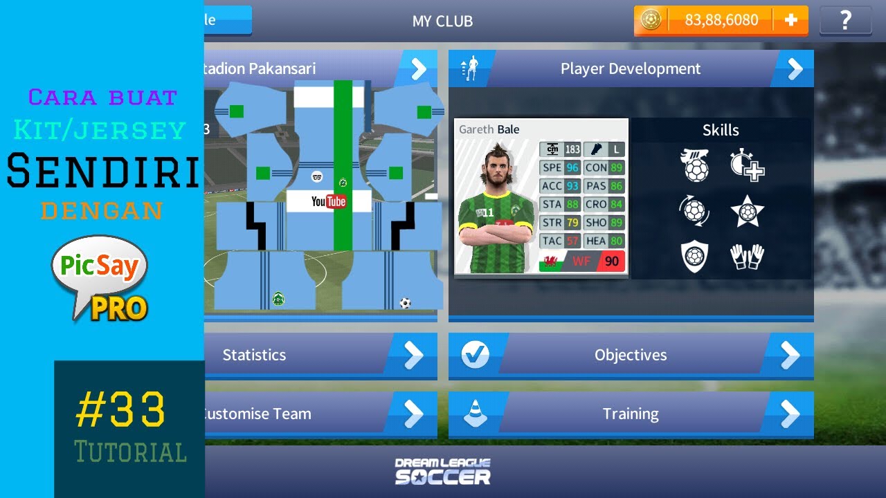 Detail Kit Dream League Soccer 2018 Unik Nomer 30