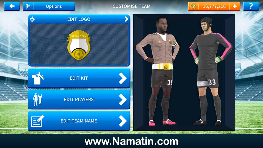 Detail Kit Dream League Soccer Polisi Nomer 8