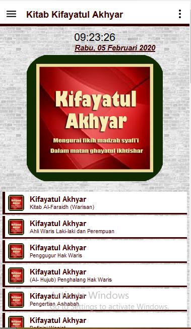 Detail Kitab Kifayatul Akhyar Terjemahan Nomer 34