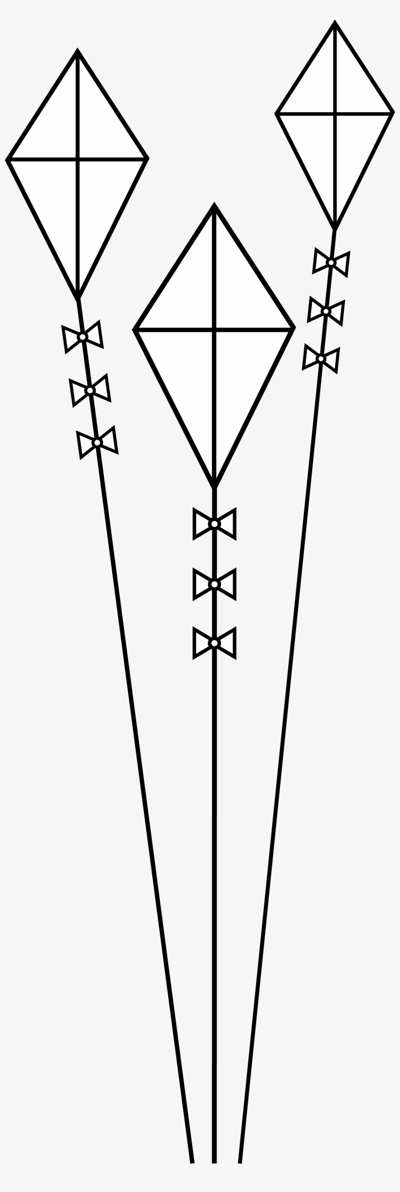 Detail Kite Black And White Clipart Nomer 12