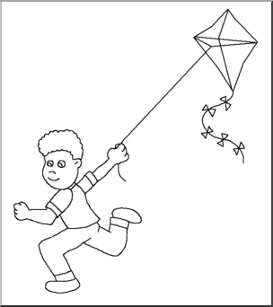 Detail Kite Flying Clip Art Nomer 34