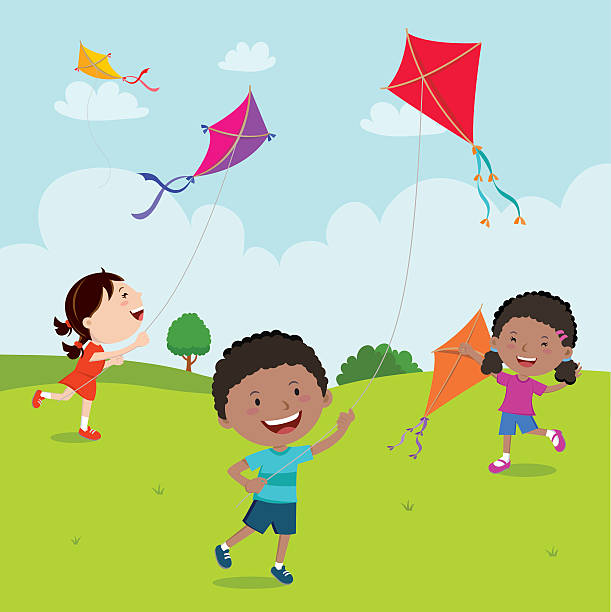 Detail Kite Flying Clipart Nomer 2