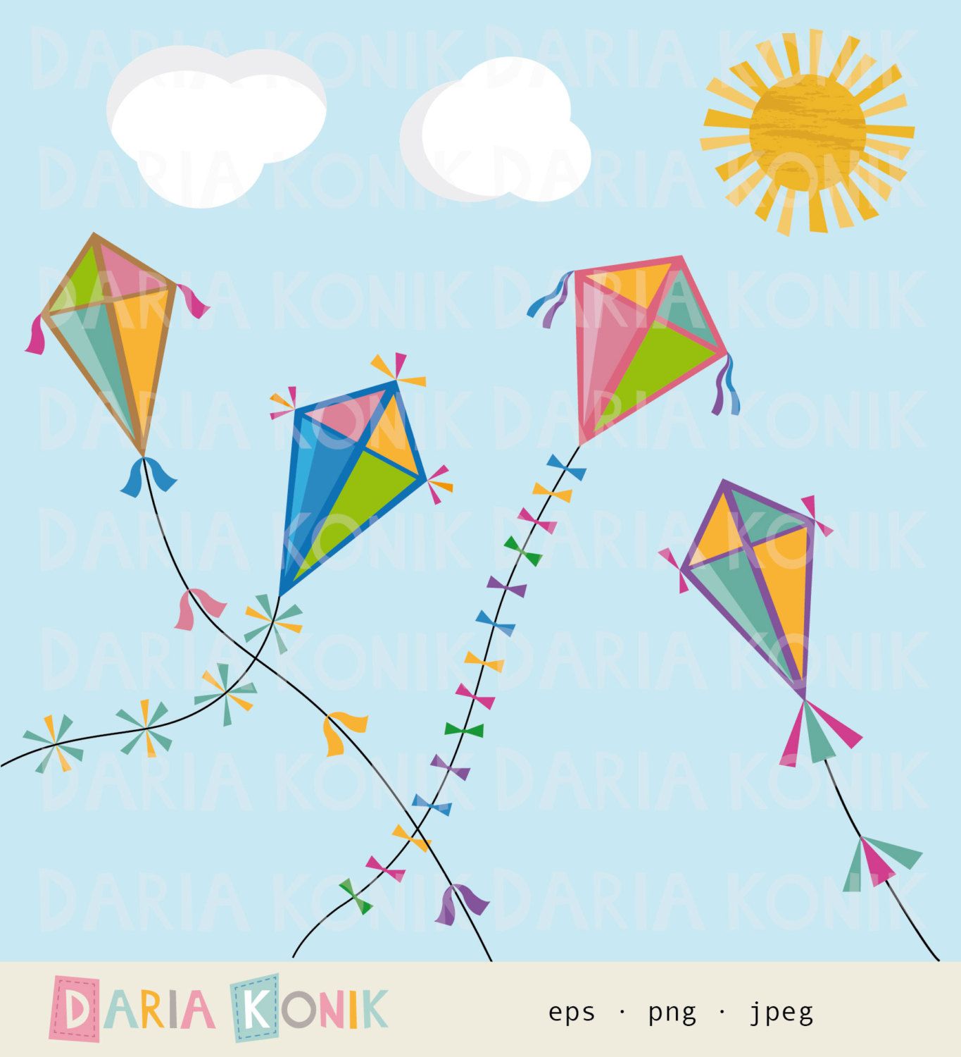 Detail Kite Images Clip Art Nomer 10