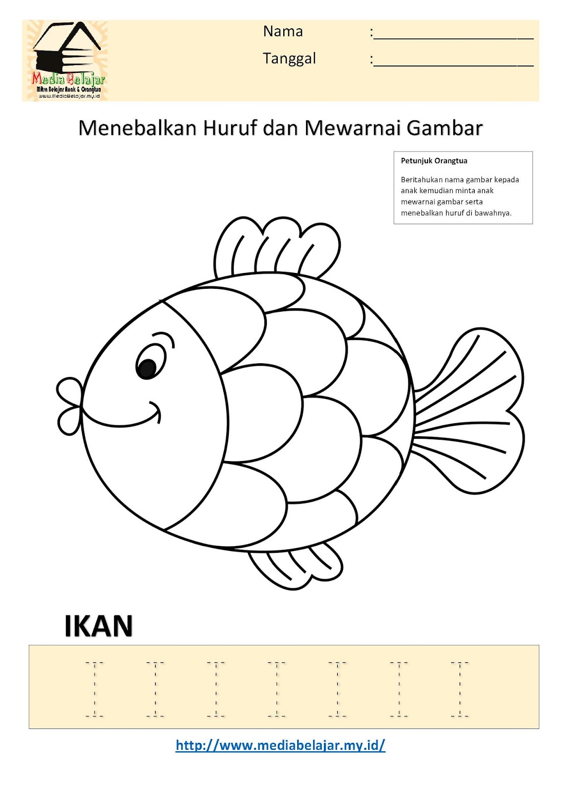 Menebalkan Gambar Ikan - KibrisPDR