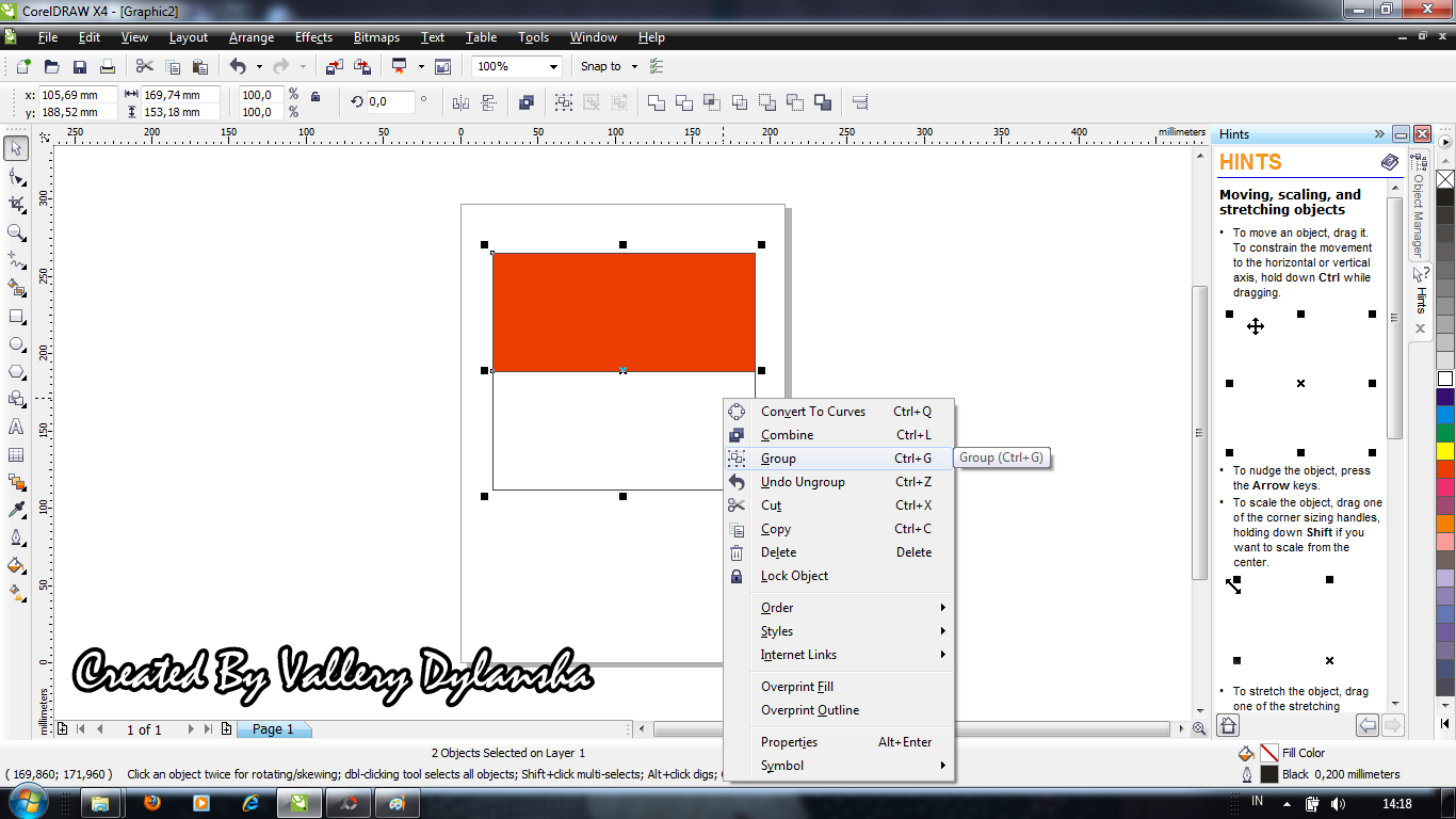 Detail Meng Ungrup Gambar Di Corel Nomer 17