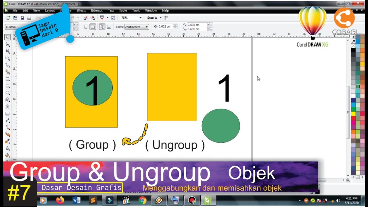 Detail Meng Ungrup Gambar Di Corel Nomer 6