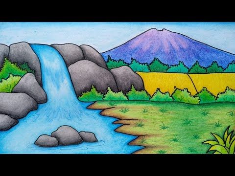 Detail Menggambar Air Terjun Yang Mudah Nomer 13