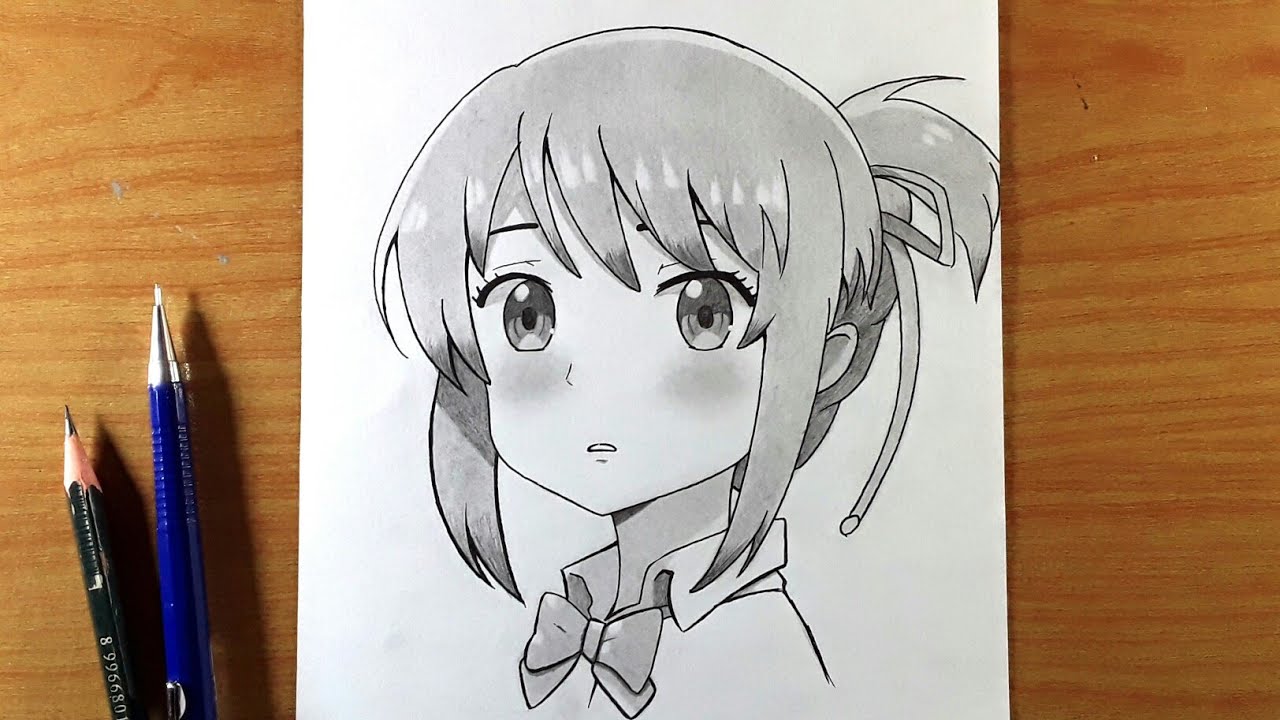 Detail Menggambar Anime Dengan Pensil Nomer 29