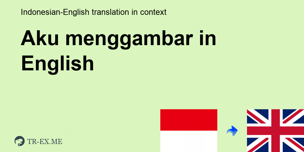 Detail Menggambar Bahasa Inggris Nomer 3