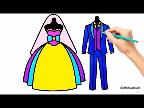 Detail Menggambar Baju Pengantin Nomer 2